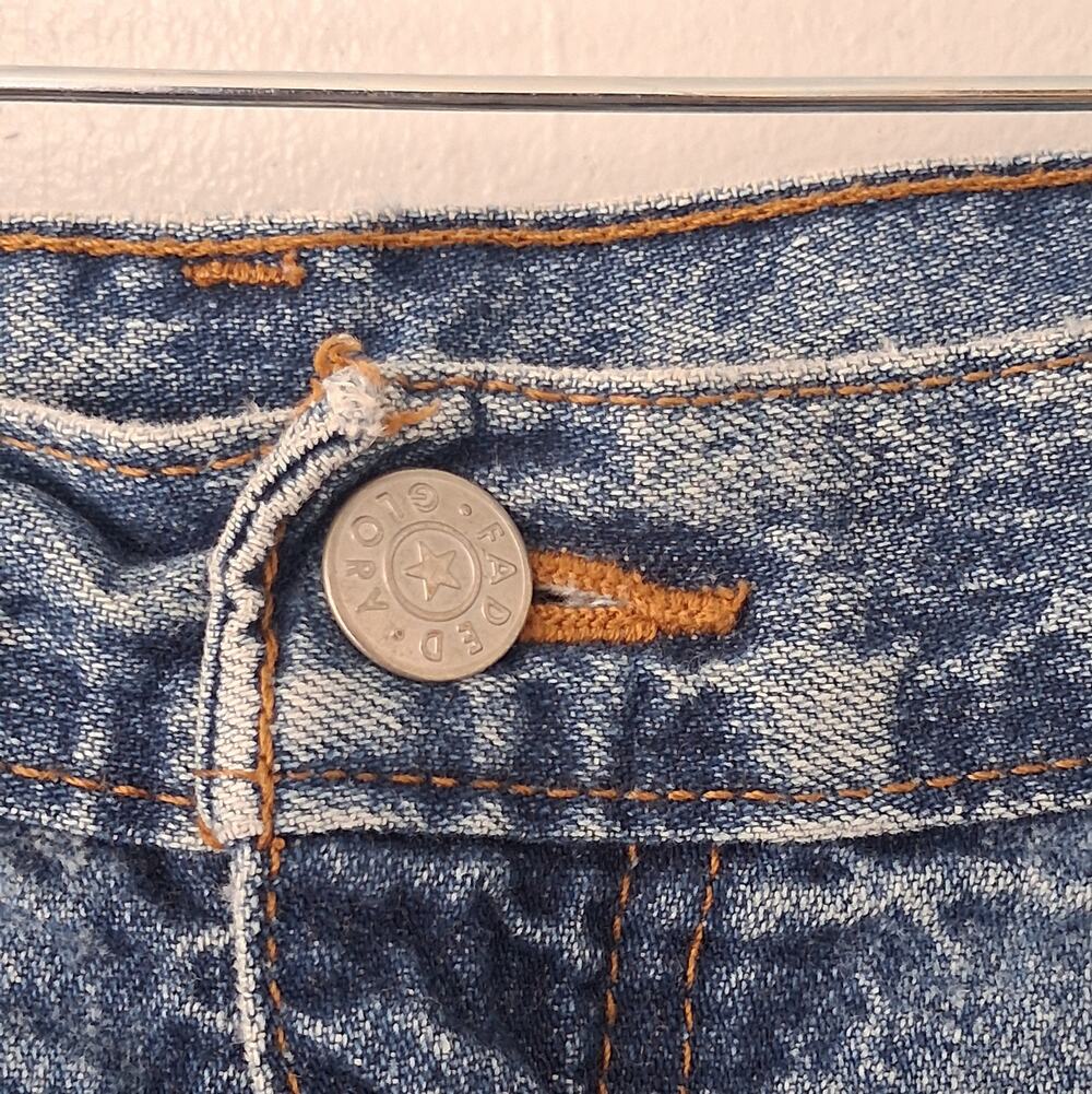 Vintage Y2K Faded Glory Plus Size 24 Denim Jeans 100% Cotton High Rise